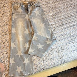 Starry Gray Flare Women's Jeans